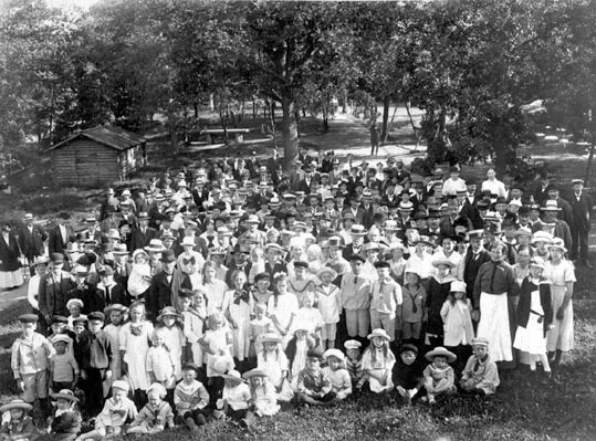 Byggnadsföreningarnas gökotta 1914, Västerås Folkets park.