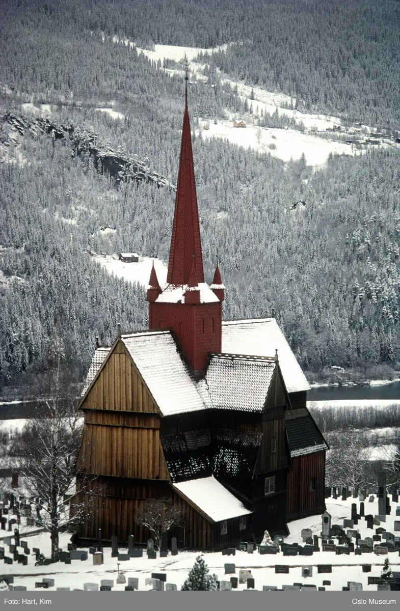 Ringebu stavkirke. - Oslo Museum / DigitaltMuseum