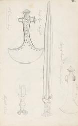 Bronsealdervåpen, Nationalmuseet i Københvan [Tegning]