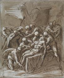 Kristi gravleggelse [Tegning]