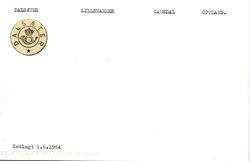 Stempelkatalog, Dalsæter, Lillehammer postkontor, Gausdal ko