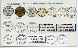 Stempelkatalog  6410 Midsund, Midsund kommune, Møre og Romsd