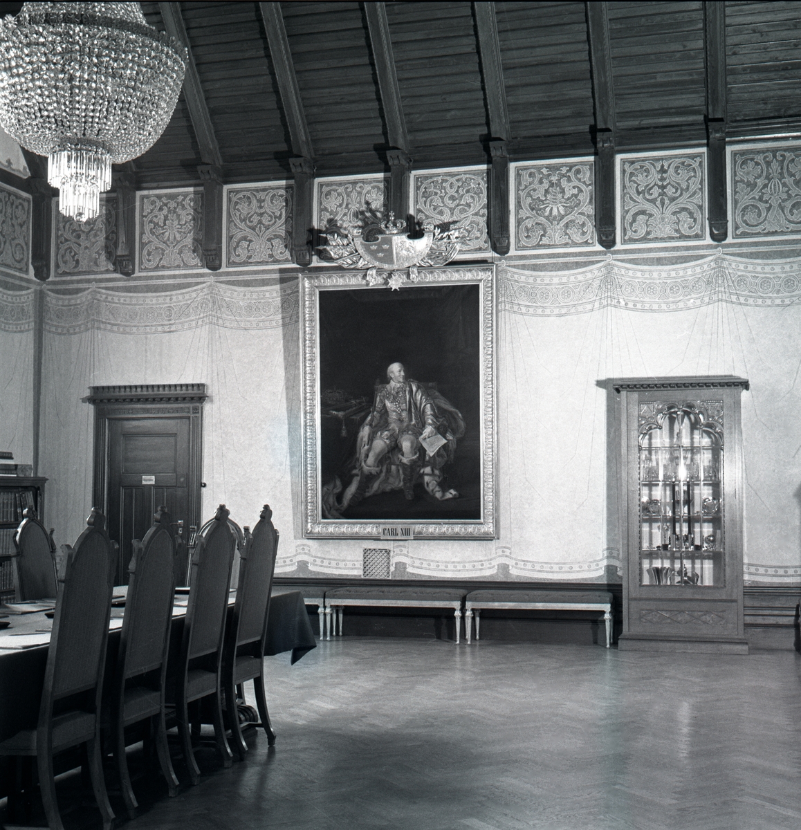 Frimurarehotellet renoverat efter brand. Interiör av lokalerna.
Frimurarehuset uppfört 1910-12 i nationalromantisk stil. Ritat av domkyrkoarkitekt Theodor Wåhlin.