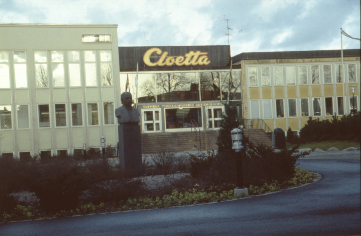 Entrén vid Cloetta fabriken i Ljungsbro.