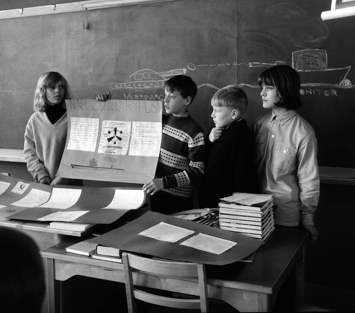 Tornhagskolan med nya utbildningsmetoder, 1965.