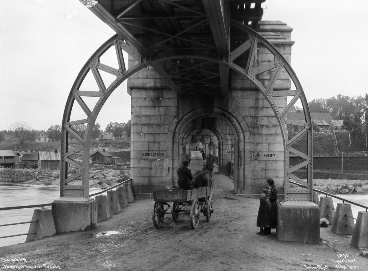 Sarpsborg - Broen fra enden 10.juni 1902