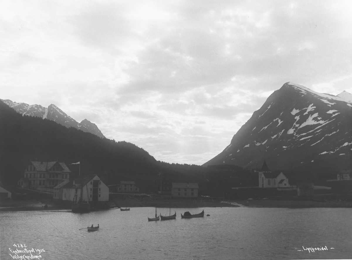 Lyngenfjord - Lyngseidet fra fjorden 26/6 1906