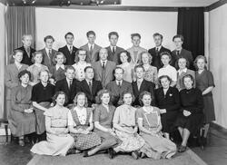 Granum & Eftedals handelsskole 1/2-årig dagkurs 1949, gruppe
