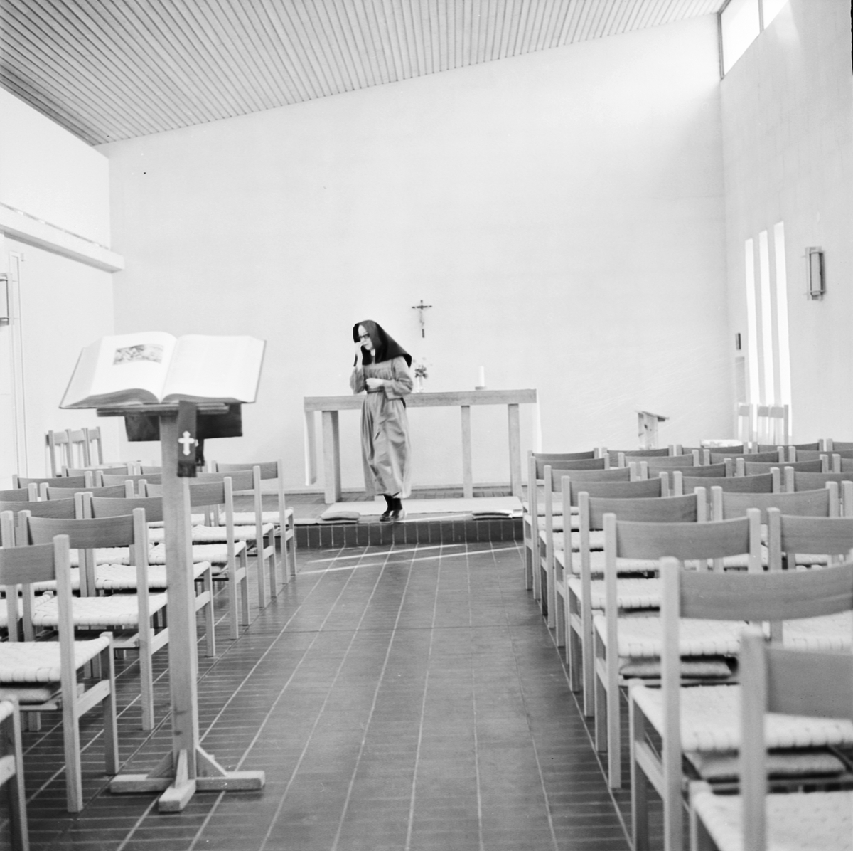 Sankt Ansgars kyrka, ritad av gösta Wikforss, Uppsala 1964