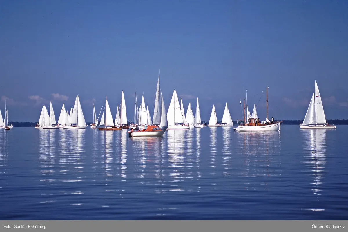 Segelbåtar i tävlingen Vinö Sail Race, 1988 - Örebro Stadsarkiv ...