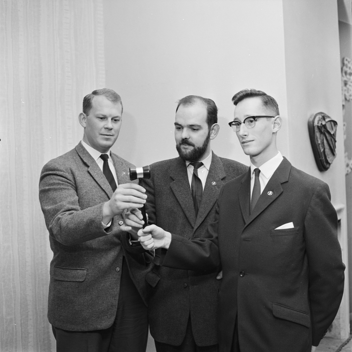 Studentkåren, politisering och sakfrågor i debatt vid kårvalsmöte, Uppsala 1961
