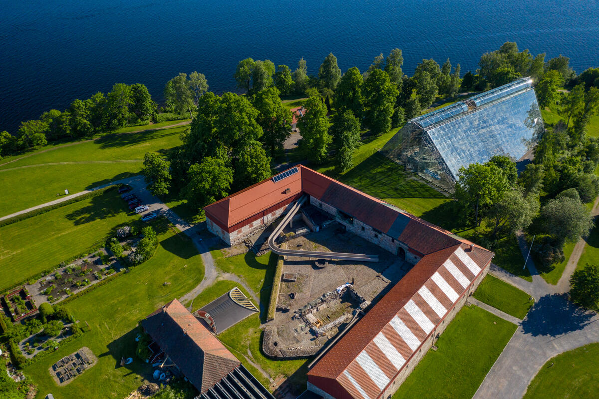 Dronebilde av domkirkeodden