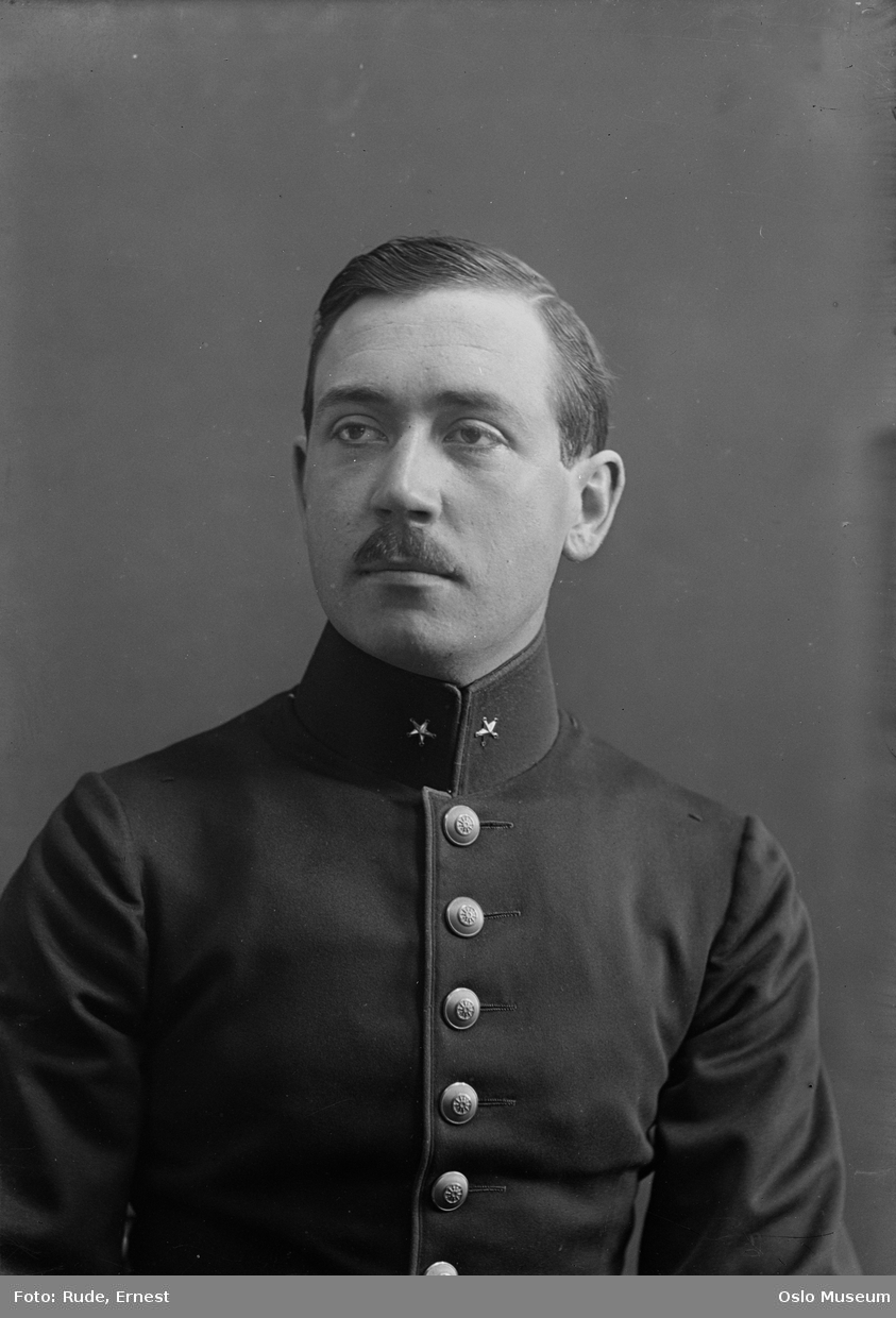 portrett, mann, løytnant, brystbilde, uniform