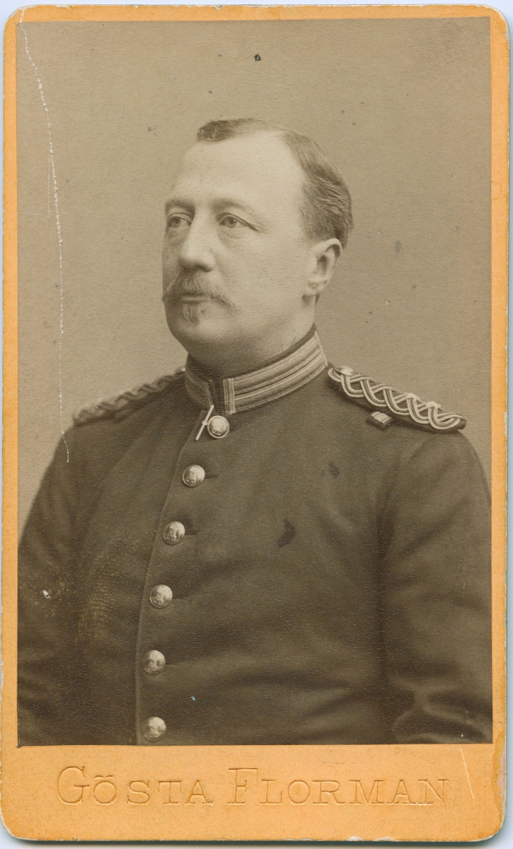 Porträtt på Major Carl Fredrik Axelsson.