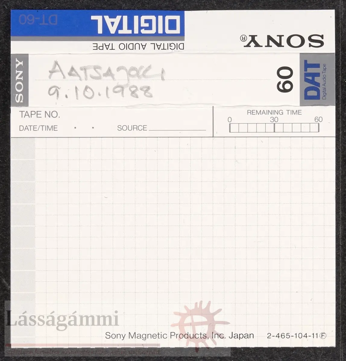 Field recording: Ádjajohka, 9.10.1988