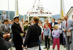 Åpning av nytt ferjesamband over Jøsenfjorden 1990