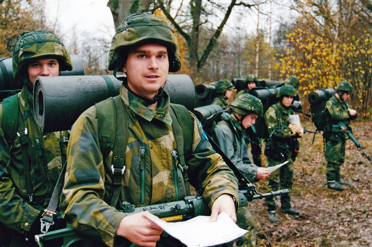 Gruppfälttävlan Göta Trängregemente i oktober 2000.