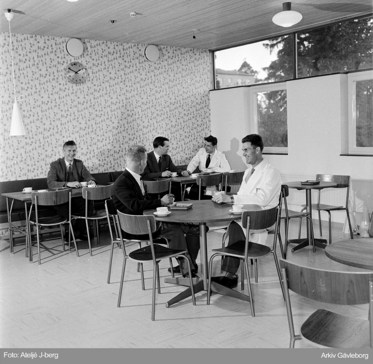 Bosch AB 1959, interiör och exteriör. Parkvägen 50, Gävle.