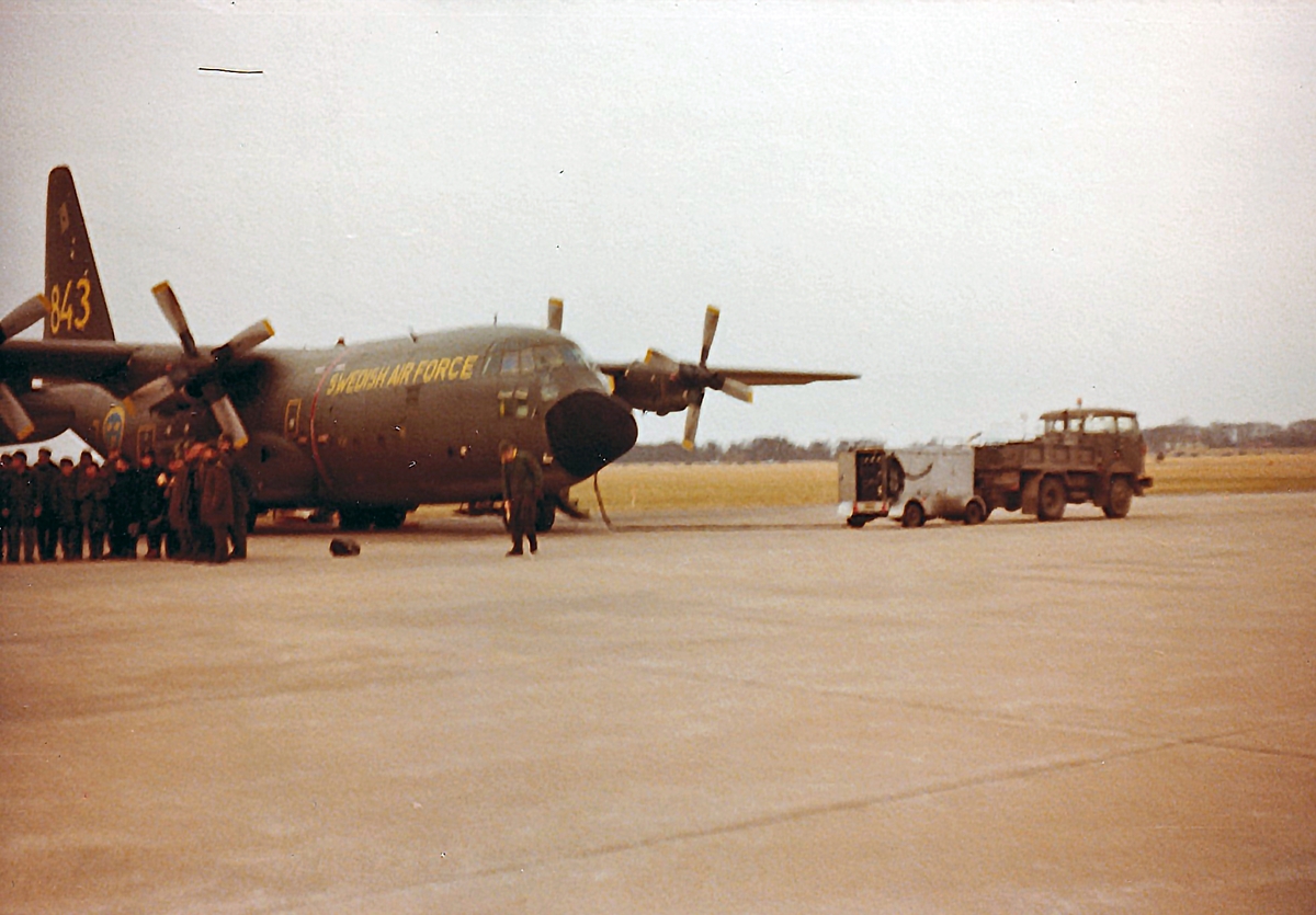 Tp 84, Lockheed C-130 Hercules, på tidigt 1980-tal.