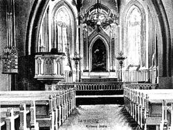 Interiør fra Sarpsborg kirke