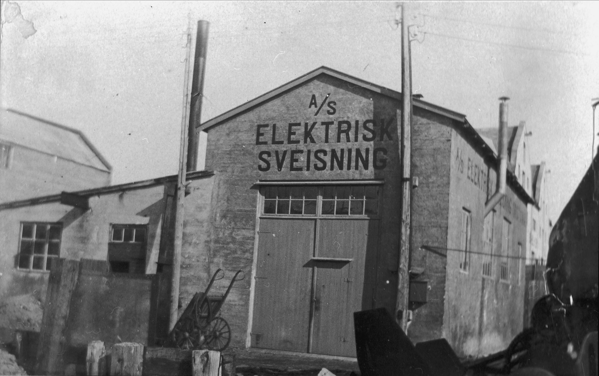 Sveiseverkstedet på daværende Harstad Mekaniske Verksted.
