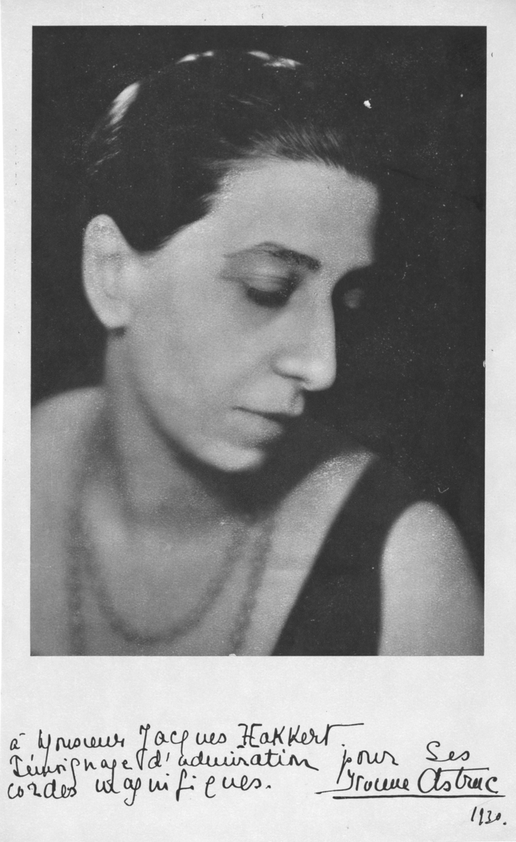Astruc, Yvonne (1889 - 1980)