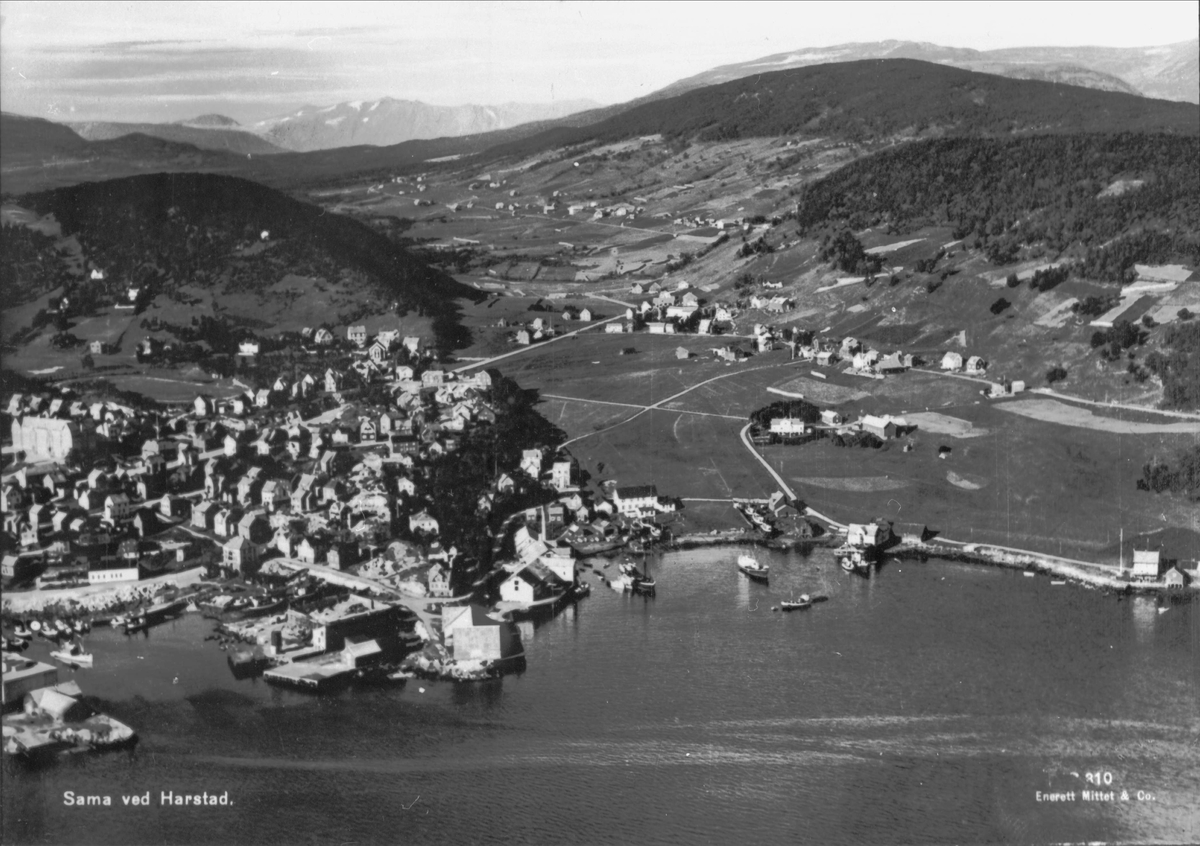 Flyfoto av Samasjøen, Sama og Kilhus.