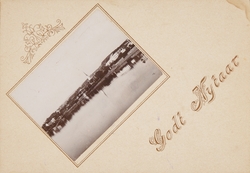 Postkort, Hamar by, kort sendt som nyttårshilsen, Hamarbukta