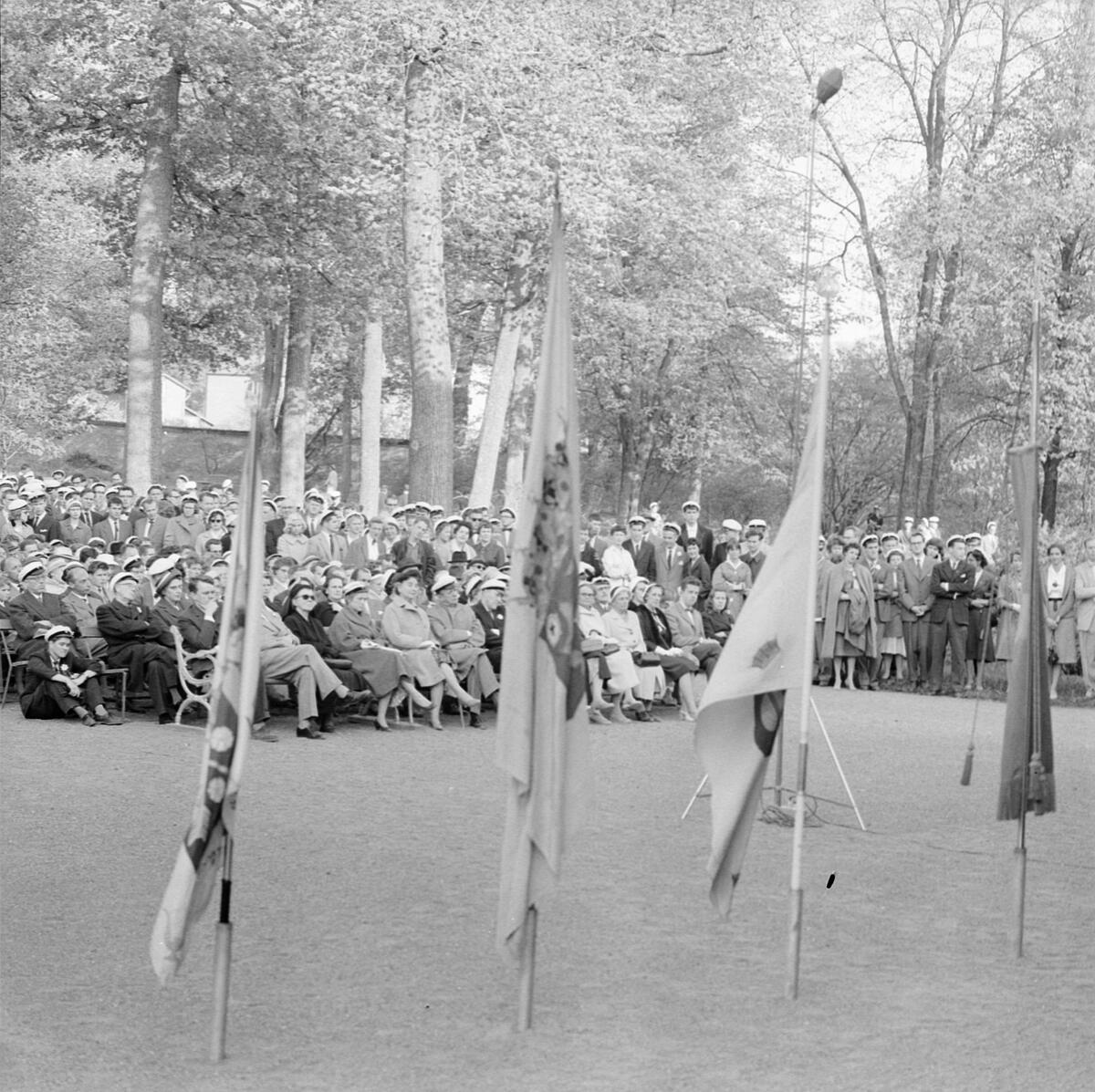Studenternas vårfest i Botaniska trädgården, Uppsala 1959