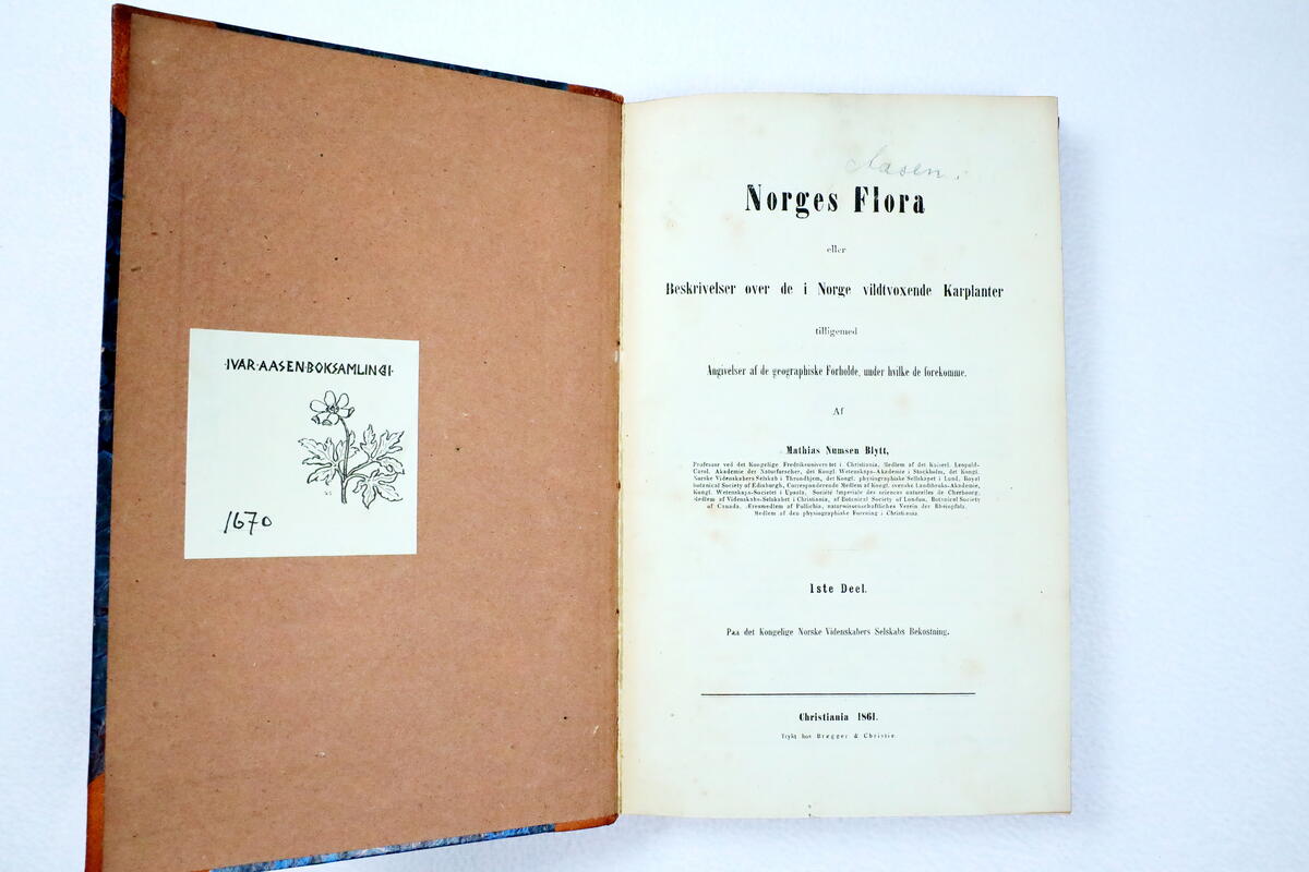 1. 1ste Deel. Af Mathias Numsen Blytt, (1861)
2. Anden Del. Af Axel Blytt, (1874)
3. Tredie Del. Af Axel Blytt, (1876)