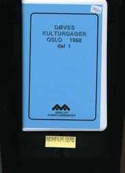 Døves kulturdager, Oslo 1992 del 1