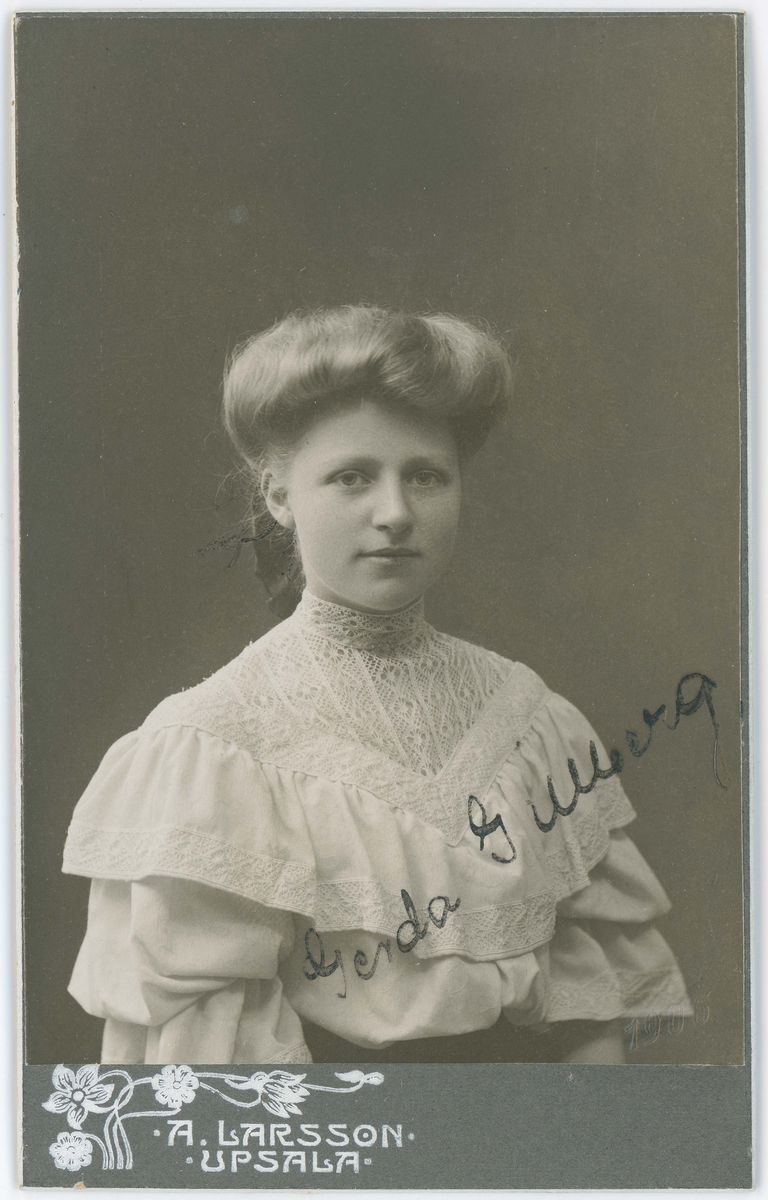 Porträtt på Gerda Gillberg.