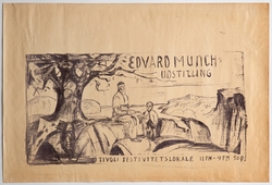 Edward Munch: Udstilling/ Tivoli  [Utstillingsplakat]