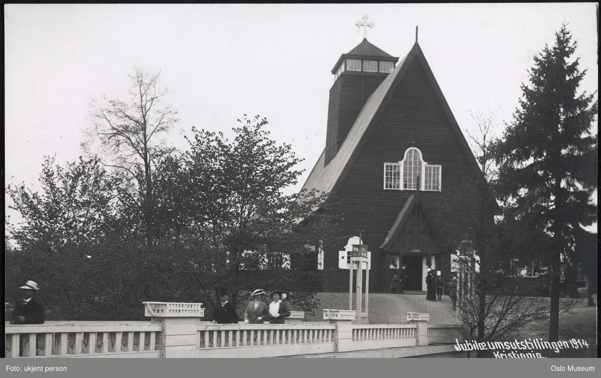 Jubileumsutstillingen 1914, bro, kirkeavdelingen, kapell, Kirkens hus