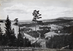 Postkort, Ringsaker, Furnes, utsikt, Jessnes før hytteutbygg