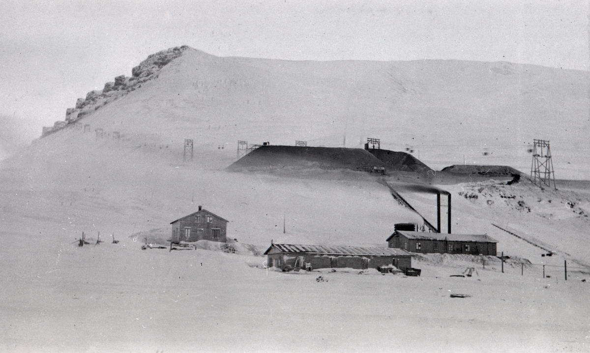Transport av kull i Longyearbyen.