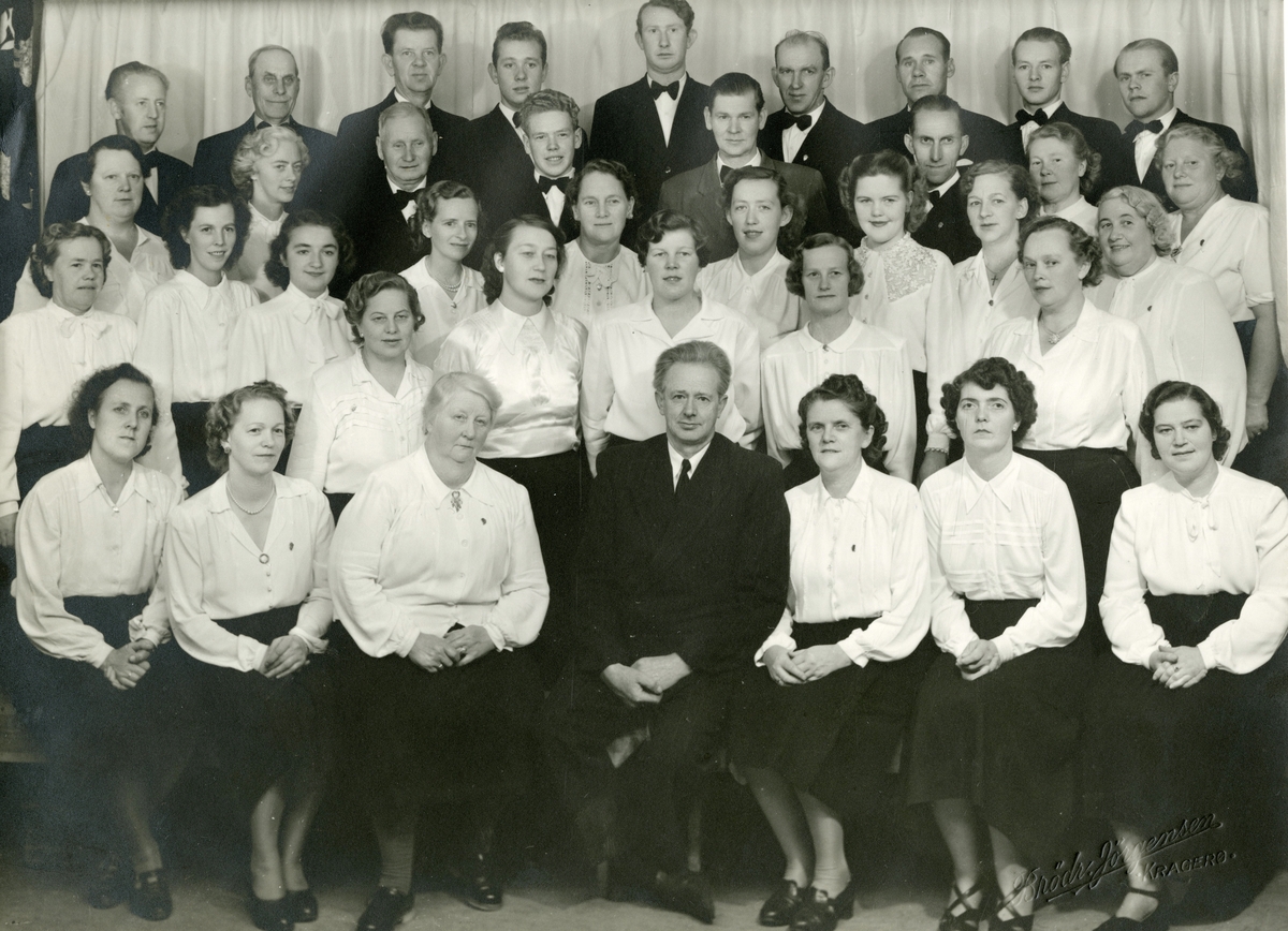 Kragerø blandetkor. 1960-tallet Dirigent Somdal