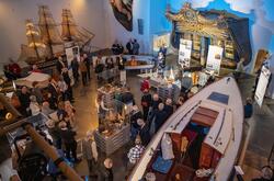 Vernissage för utställningen "Folkhemmets fritidsbåtar" på S