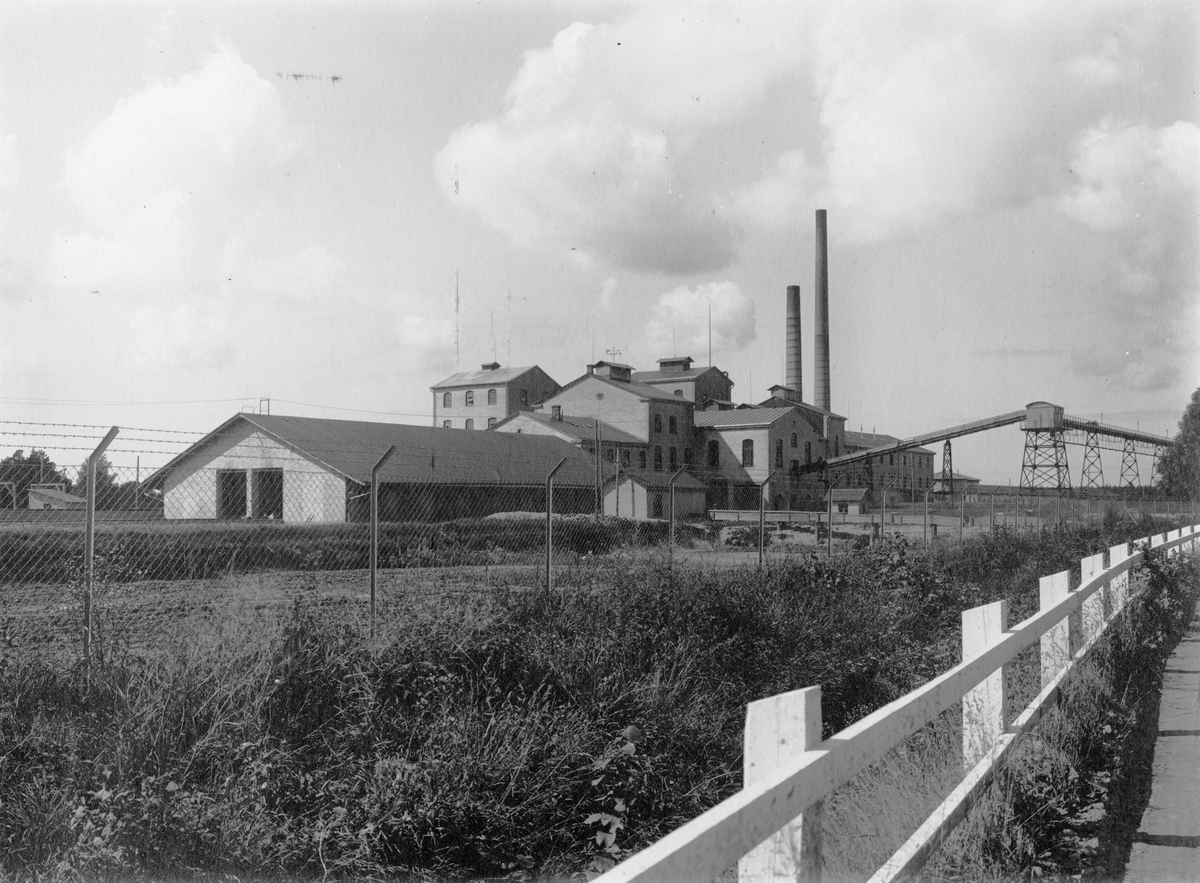 Roma sockerfabrik på Gotland i augusti 1924.