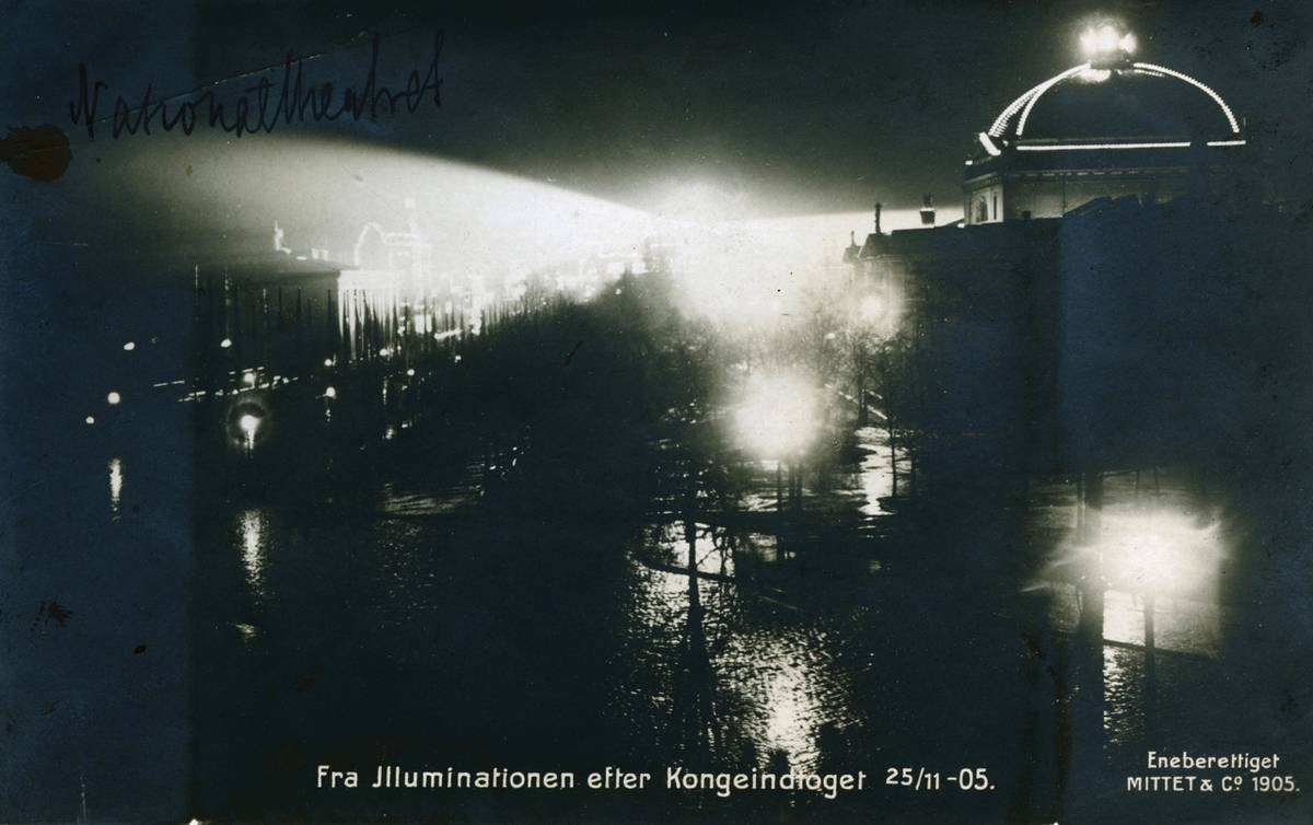 Bilde er merket : Fra Jlluminationen efter Kongeindtoget 25/11-05