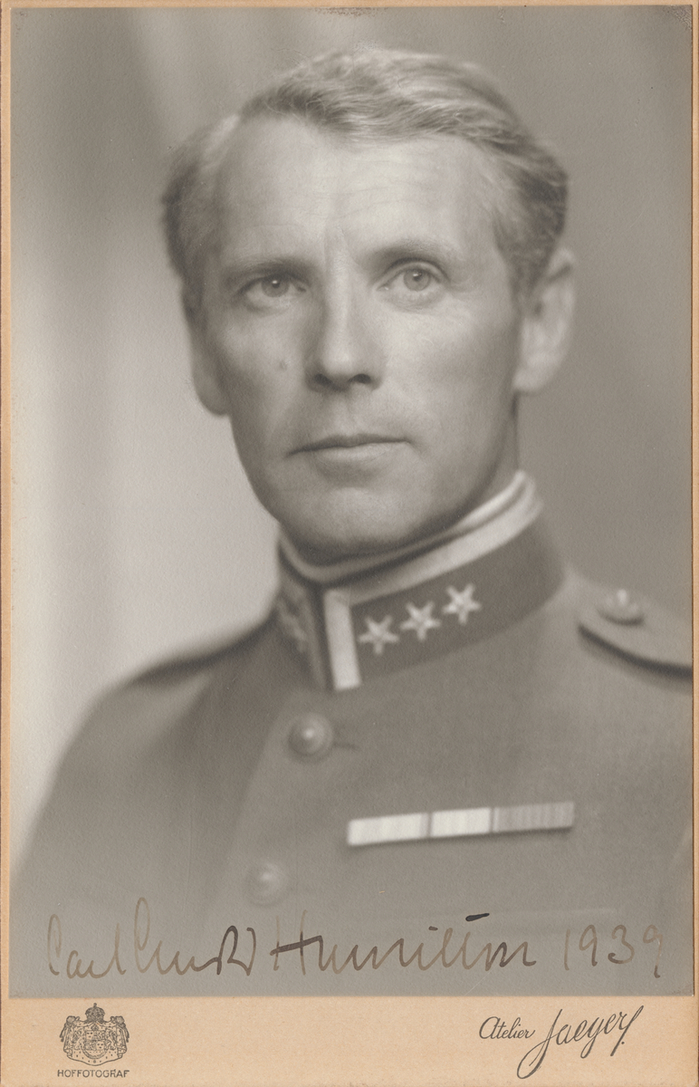 Porträtt av Carl-Gustaf Hamilton, överste vid artilleriet.