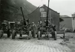 Fra Narvik Havn juli juli - august 1940. Kanoner. Personene 
