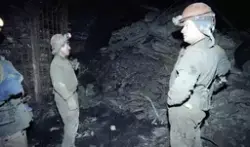 Bilder fra reportasje om gruveulykke i Barentsburg 18. sempt