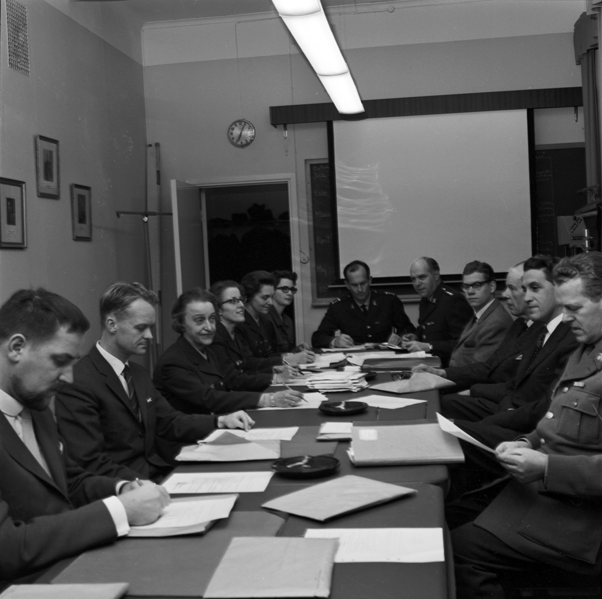 Försvarskonferens på Arméns underofficersskola, Uppsala 1963