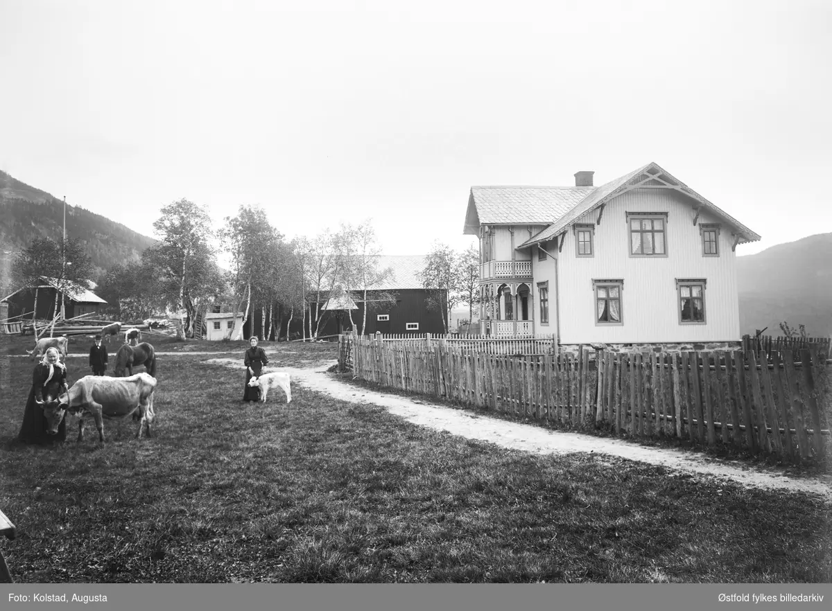 Fra eiendommen Fredheim Gnr. 95/23 i Aurdal, Nord- Aurdal kommune. Kirkesanger Nils E. Bø skal ha bygd huset ca. 1880.
Sveitserpreget skal ha blitt borte under restaurering på 1920/30- tallet. Villa Fredheim har vært klokkerbolig og pensjonat.