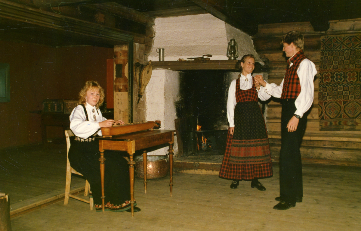 Folkemusikkprogram på Valdres Folkemuseum i 1988.