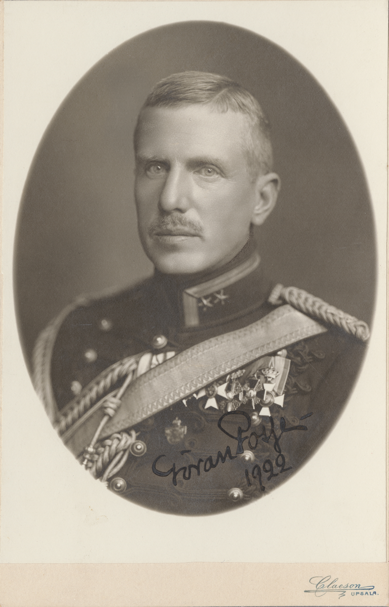 Porträtt av Göran Posse, överstelöjtnant vid Upplands artilleriregemente.