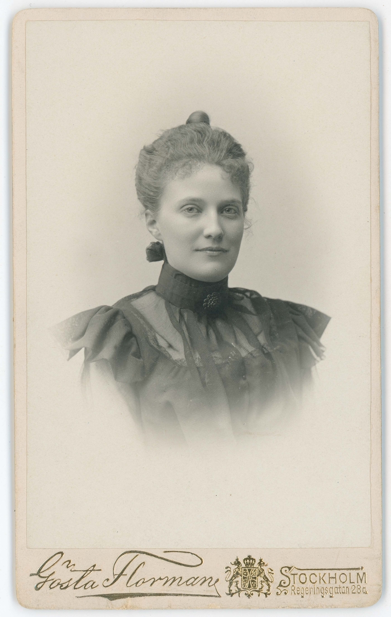 Porträtt på Gabriella Lindbohm, Född Kruuse af Verchou.