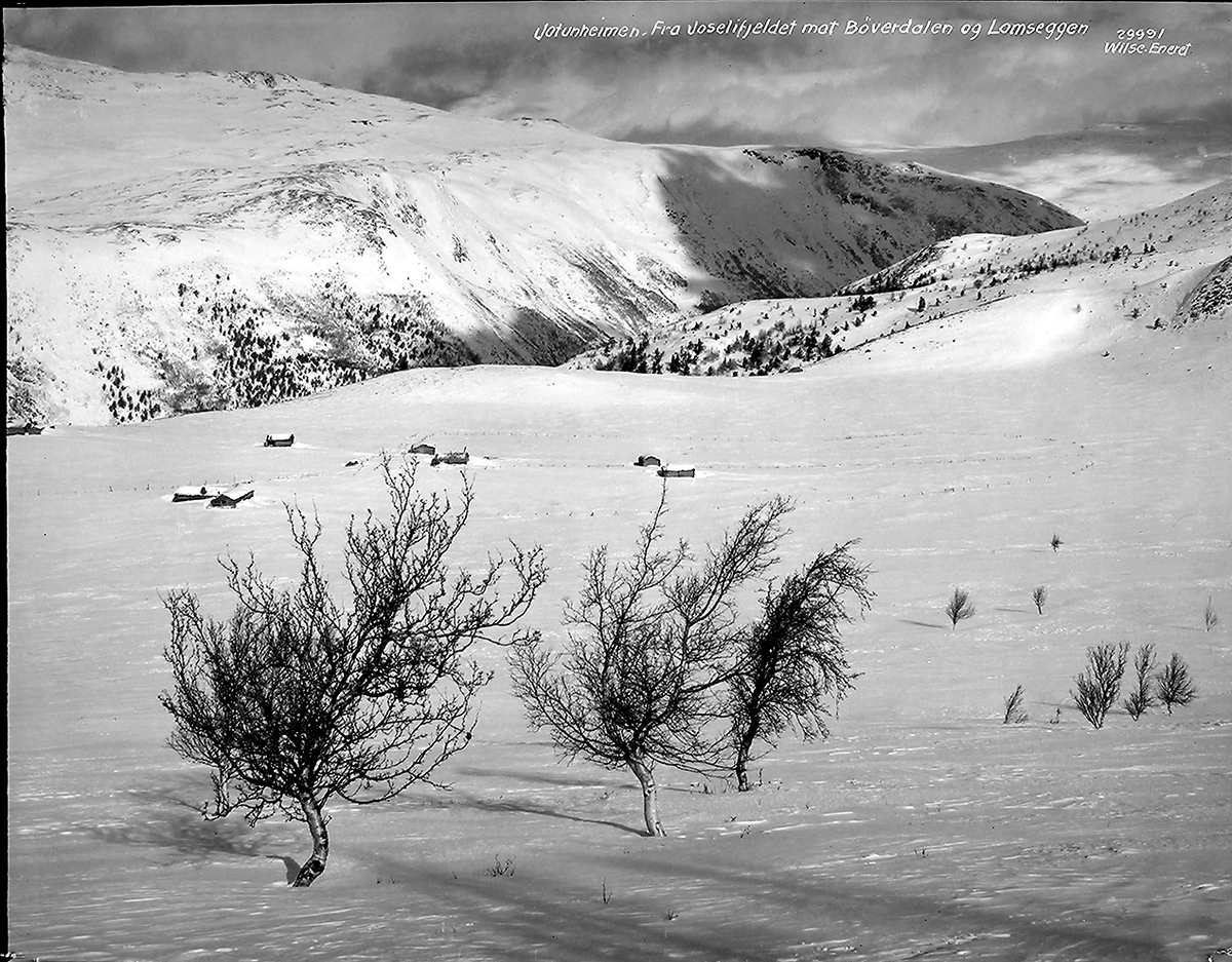 Prot: Jotunheimen Vinter - Fra Joselifjeldet mot Bøverdalen og Lomseggen