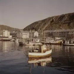 Fiskeskøyter i Hammerfest havn, 1957/1958